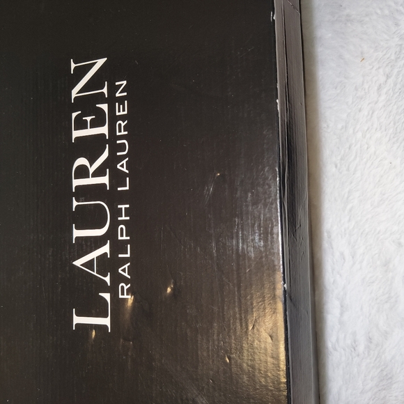 Ralph Lauren Women's 9.5B Brown Straw Sneaker Loafer Gold Logo Shoes Flats - Picture 10 of 10